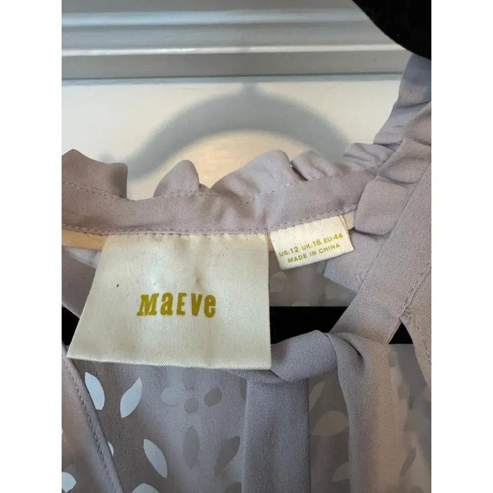 Anthropologie Luca Tie-Neck Blouse - Size 12 - Picture 5 of 6